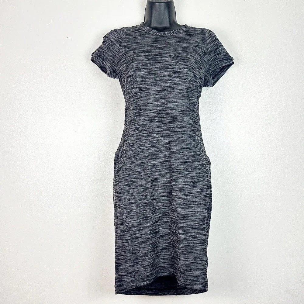 Lululemon Athletica Women's Heathered &Go Where Dress Dark Gray Size 6‎